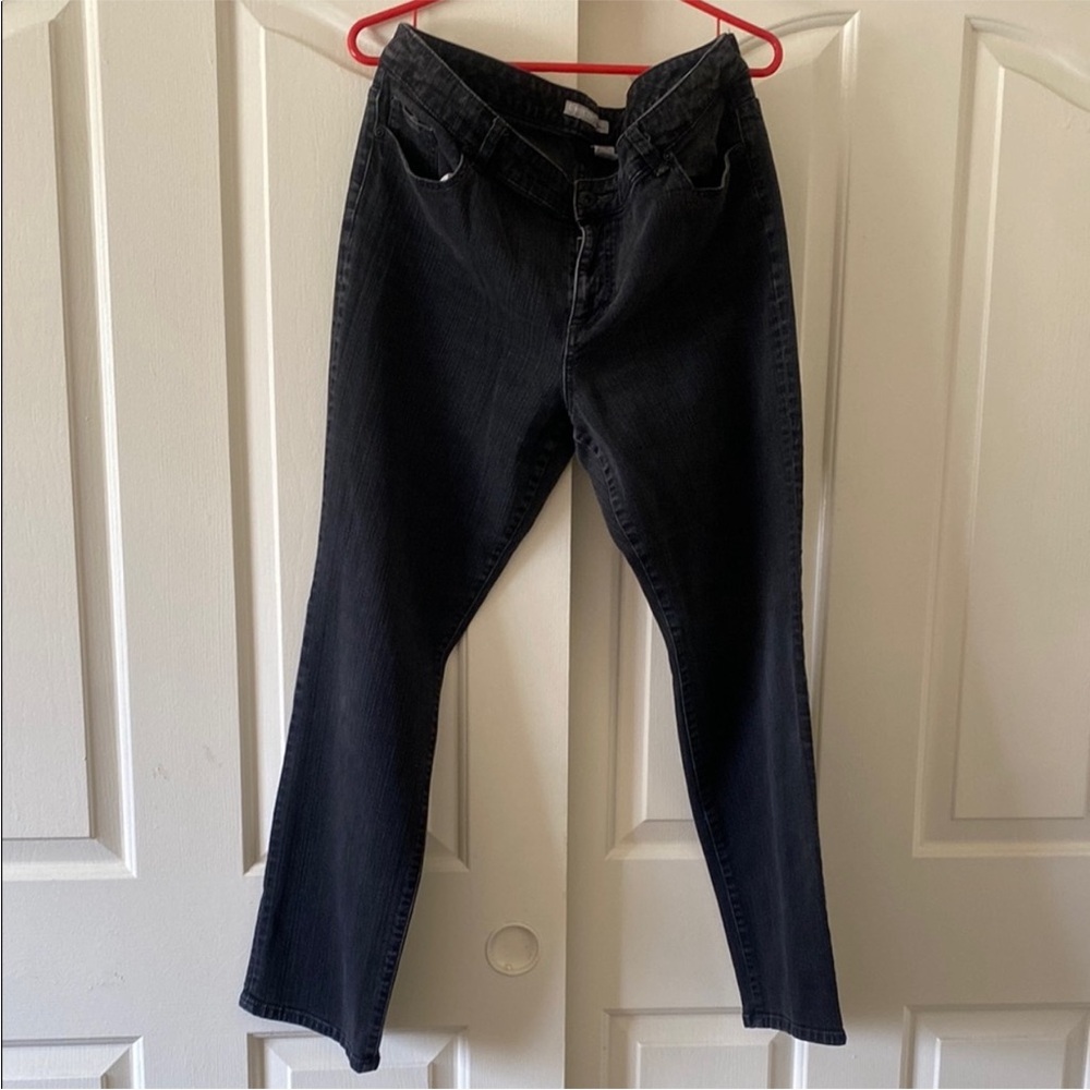 Chico's Black Straight Leg Jeans. Size 3, XL, USA 16